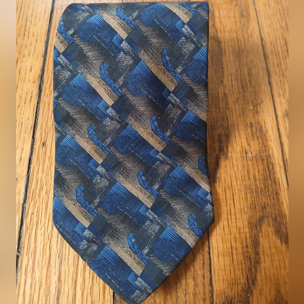 Geoffrey Beene - Men's Multicolor Casual Dress 100% Silk Necktie